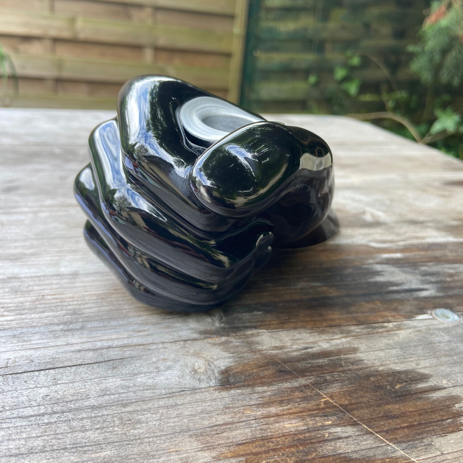 Vintage ceramic candle holder