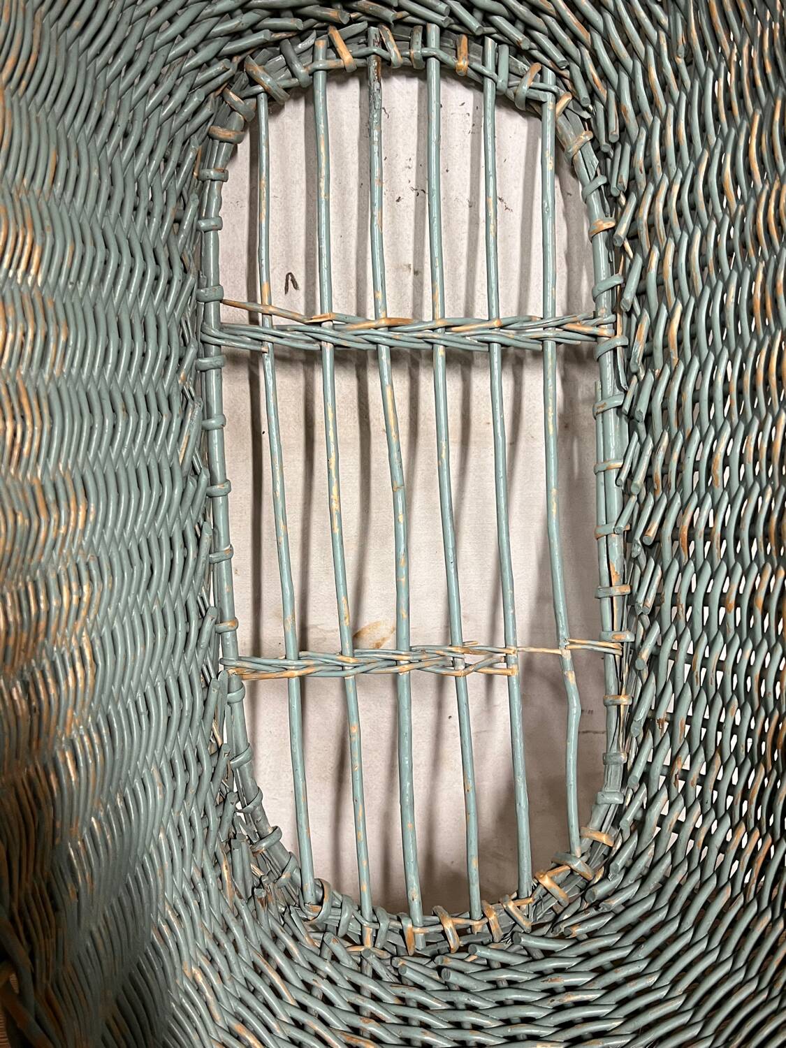 Rattan laundry basket