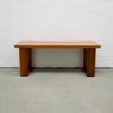 Banc vintage en bois d'orme et de pin