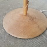 Floral wooden floor lamp