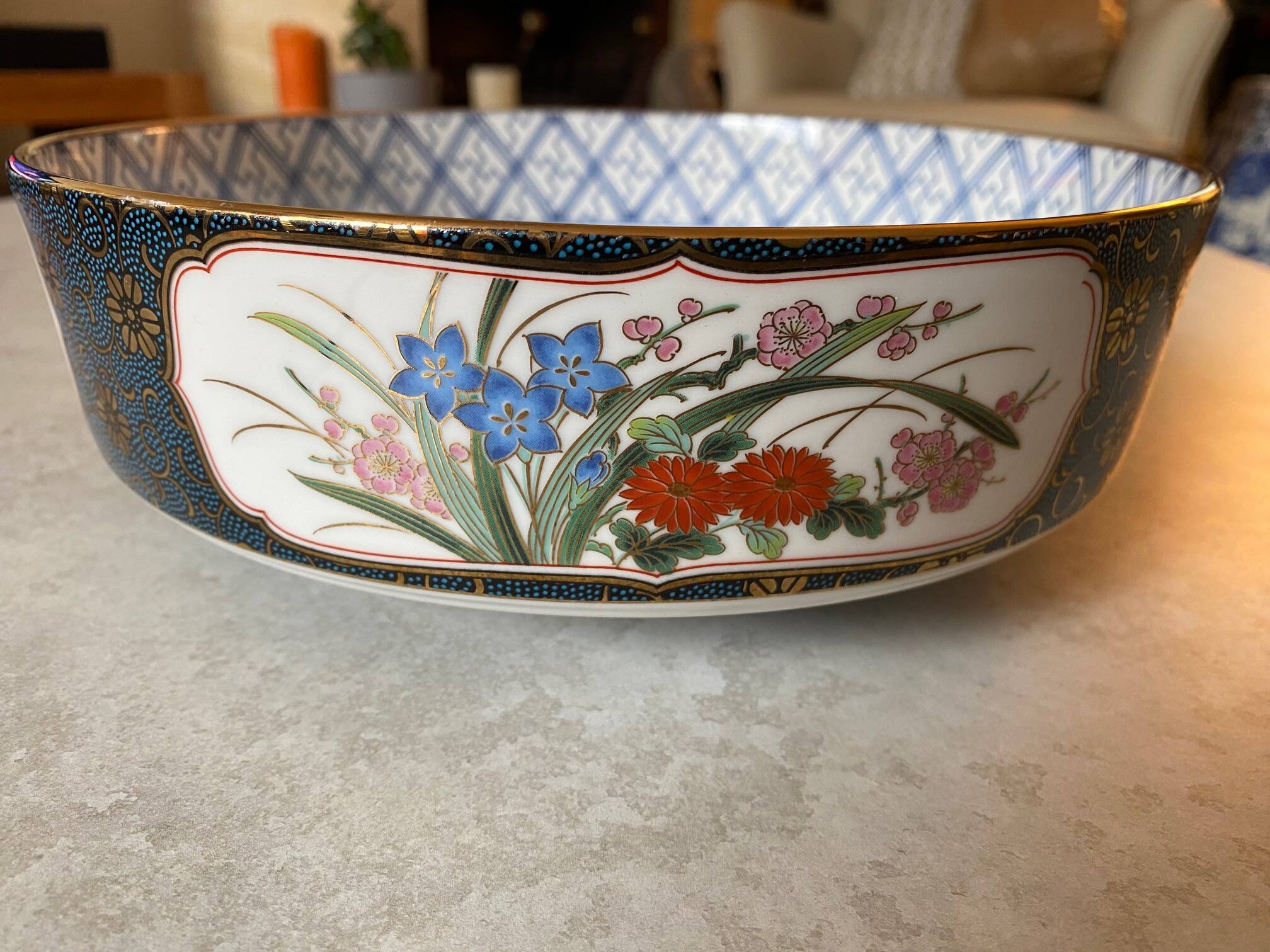 Chinese porcelain salad bowl
