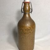 Bouteille grès marron beige