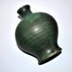 Vintage ceramic vase signed vague - Green glazed terracotta
