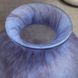 Signed glass paste vase