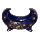 Planter earthenware vase art-nouveau enamels of Lunéville