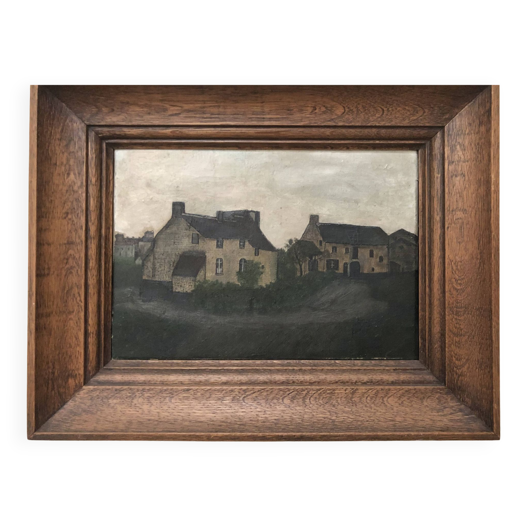 Framed HST hamlet painting