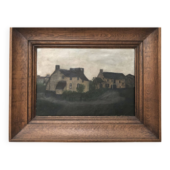 Framed HST hamlet painting