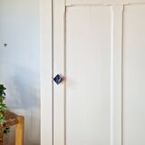 Antique Parisian bonnetière - Cream white - Panelled