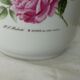 PORCELAIN POT COVER ALLEMAN'DE DECOR ROSES PIERRE JOSEPH REDOUTE