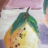 Still life naïve style on canvas