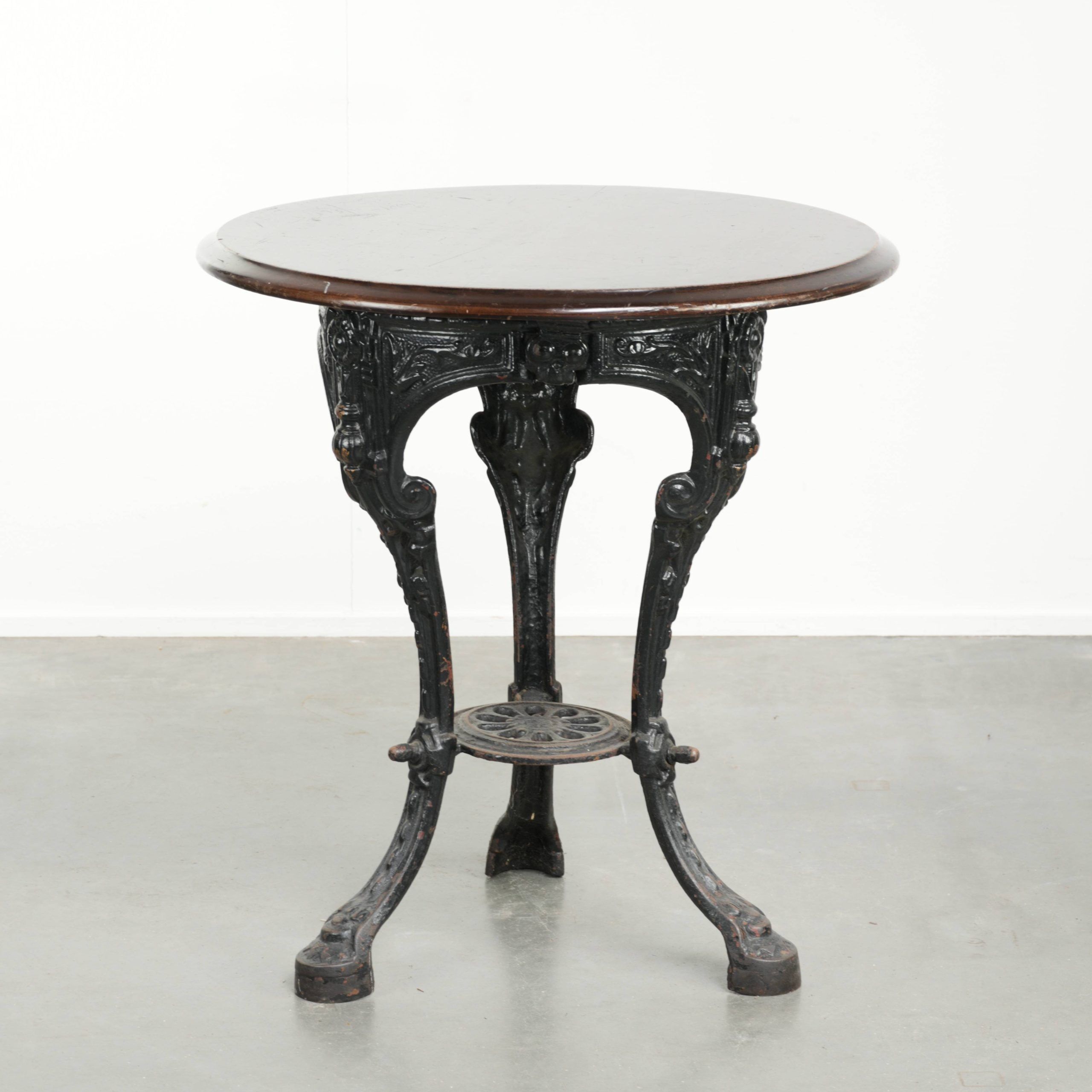 Antique English pub/bistro/side table from the 19th century