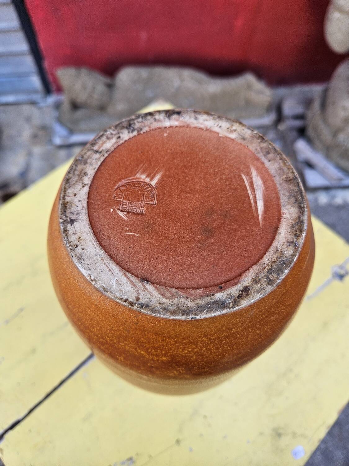 Ceramic pitcher from the Madoura plein feu workshop signed.