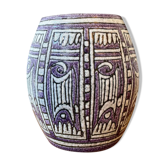 Italian ceramic vase – geometric decoration 1960s/70s