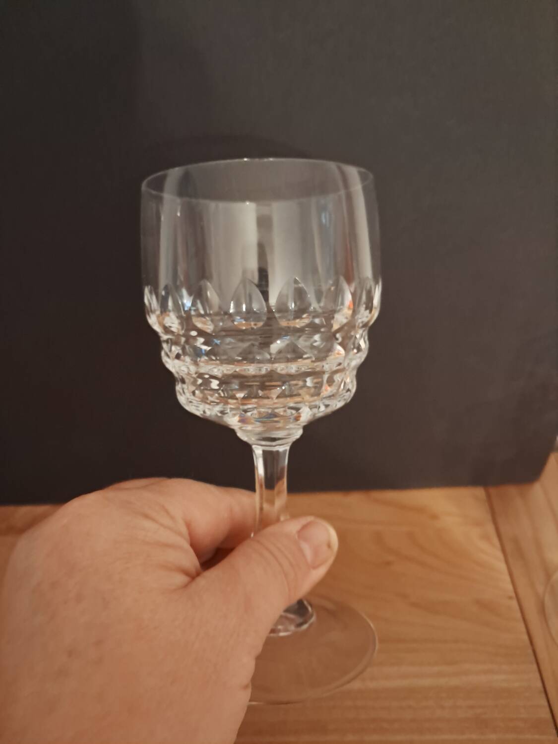 6 verres en cristal d'arques Modèle Montmartre neufs