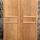 Parisian art deco wardrobe solid raw wood wardrobe