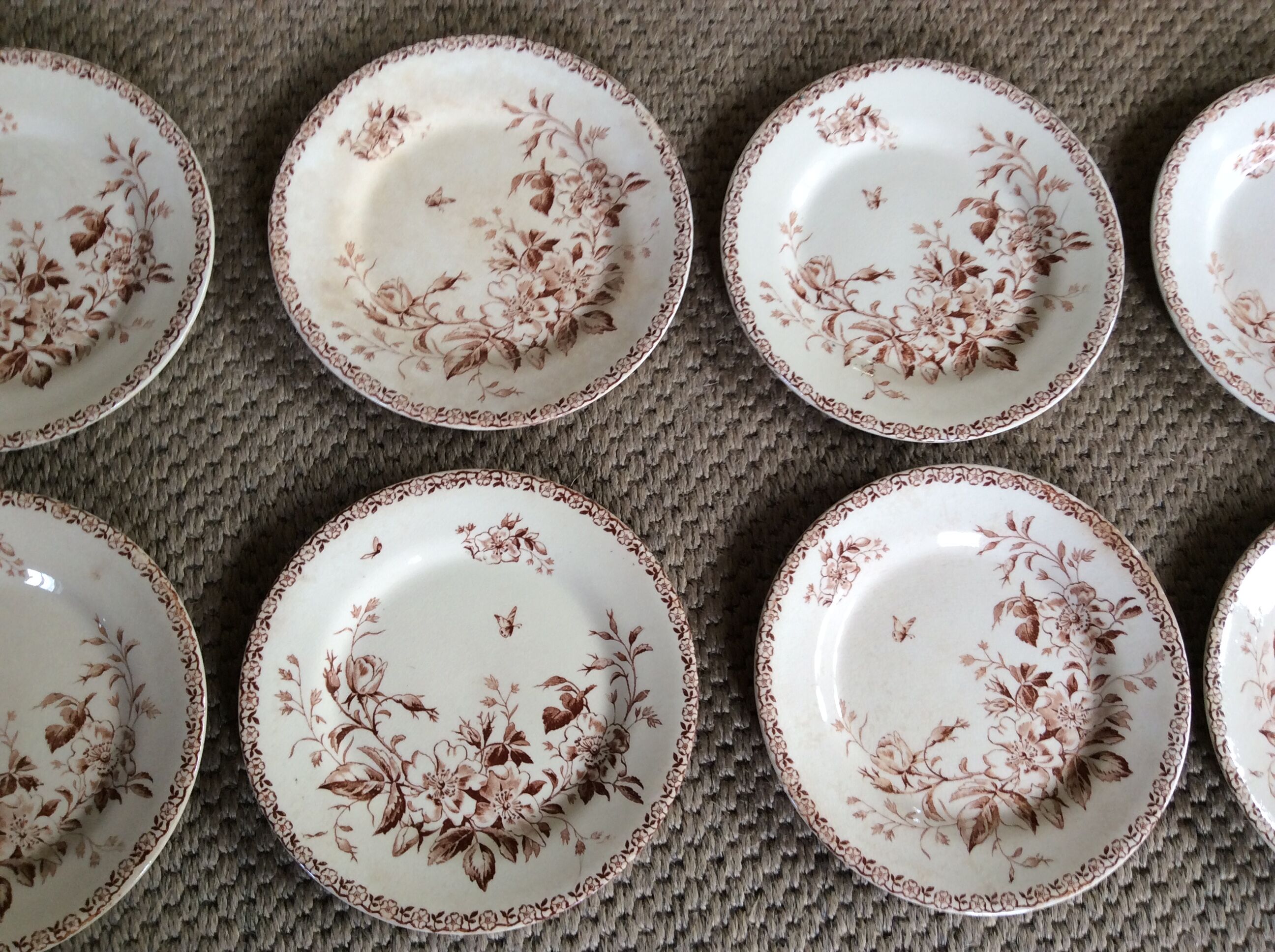 Series of 9 plates Iron Earth