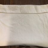 Lot de 2 draps anciens en toile blanche