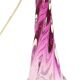 Purple Crystal Table Lamp Val Saint Lambert Swirl Sixties