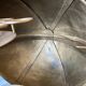Atypical industrial furniture riveted sphere