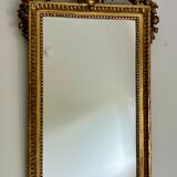 Miroir ancien en bois dorée XIXe siècle de style Louis XVI