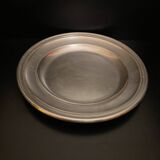 Plat rond - métal argenté