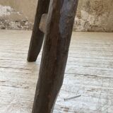 Brutalist solid wood console