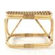 Rattan Footstool - mid century modern - japandi