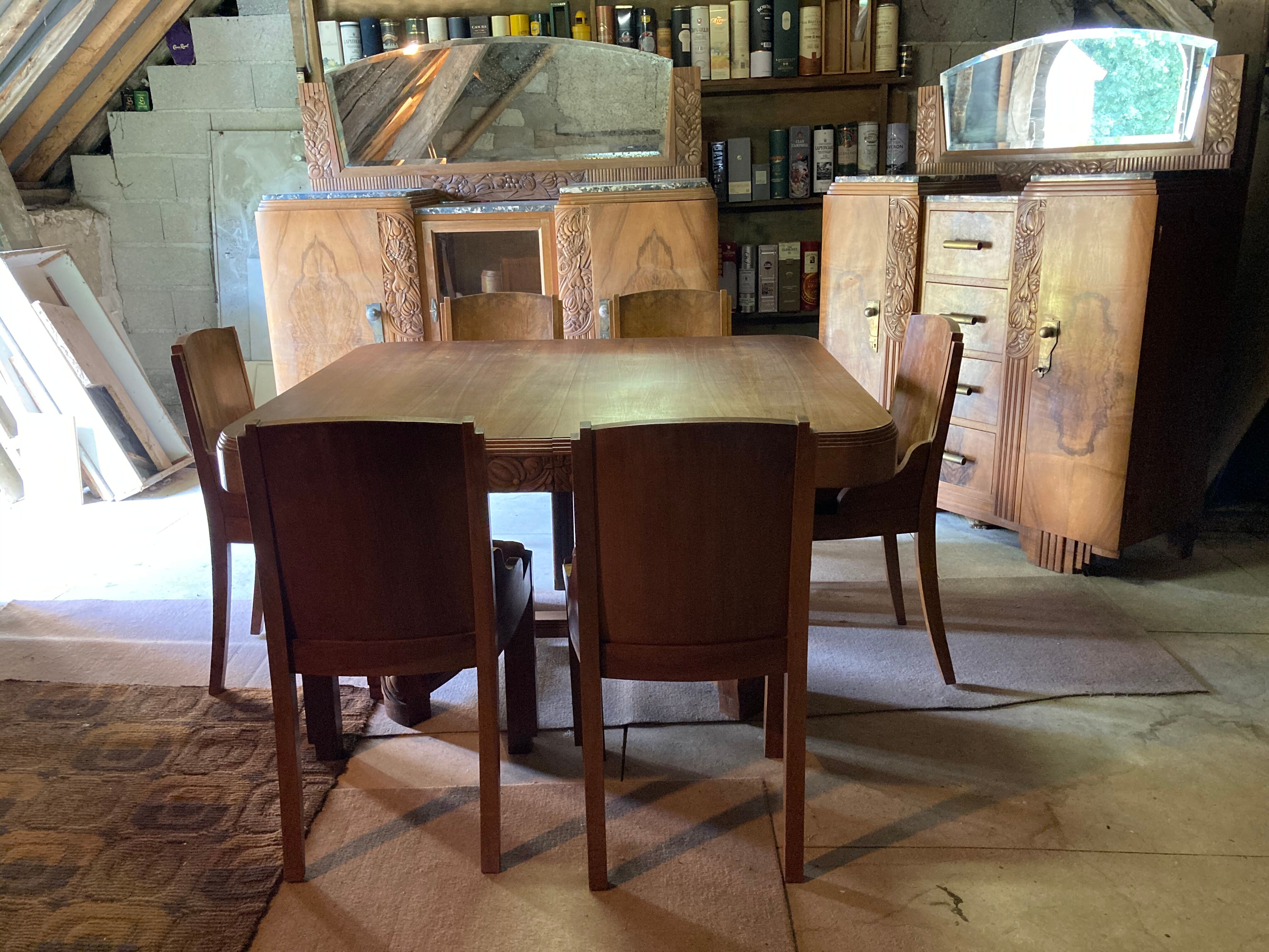 Buffet 4 tiroirs et deux portes art déco années 1930