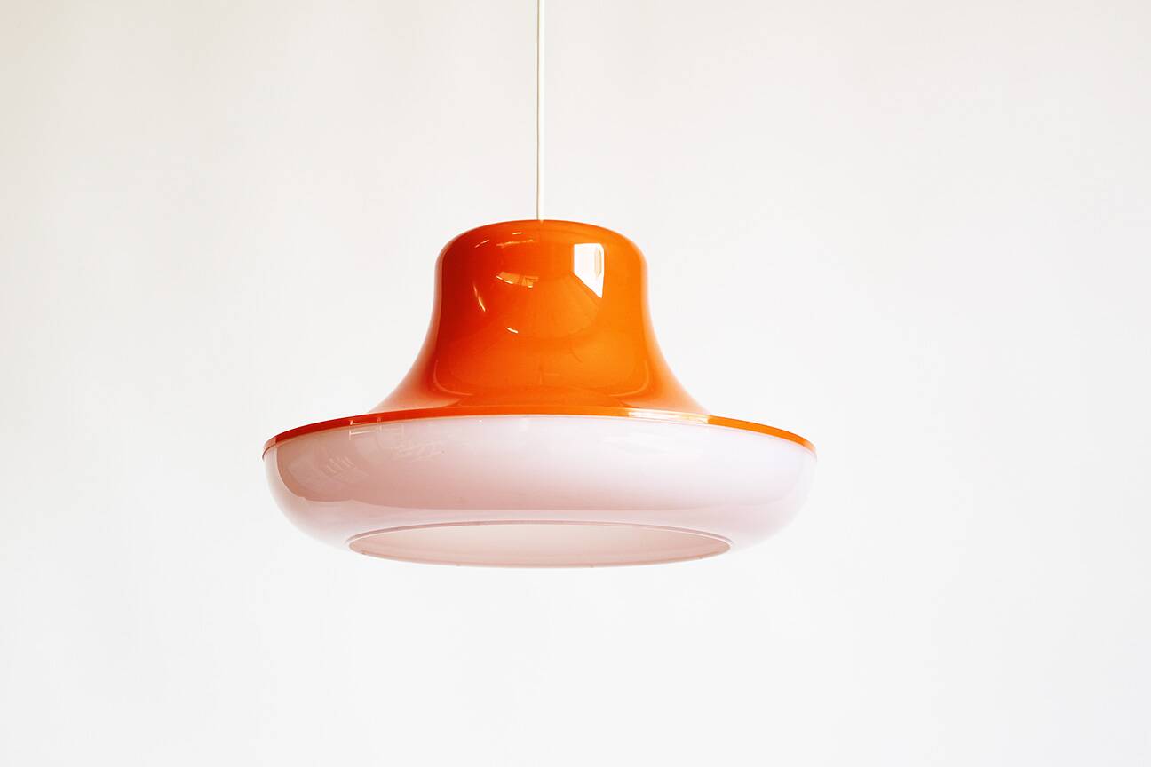 Spage Age Vintage Pop art pendant lamp by Massive, Belgium 1970's
