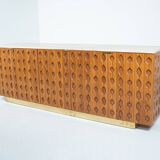 Contemporary Sideboard, Wood and Travertine, Italy