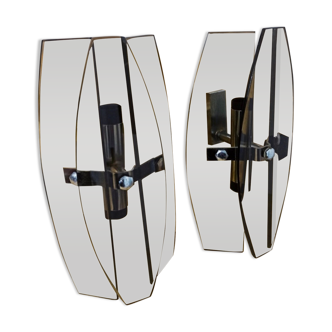 2 veca wall lights