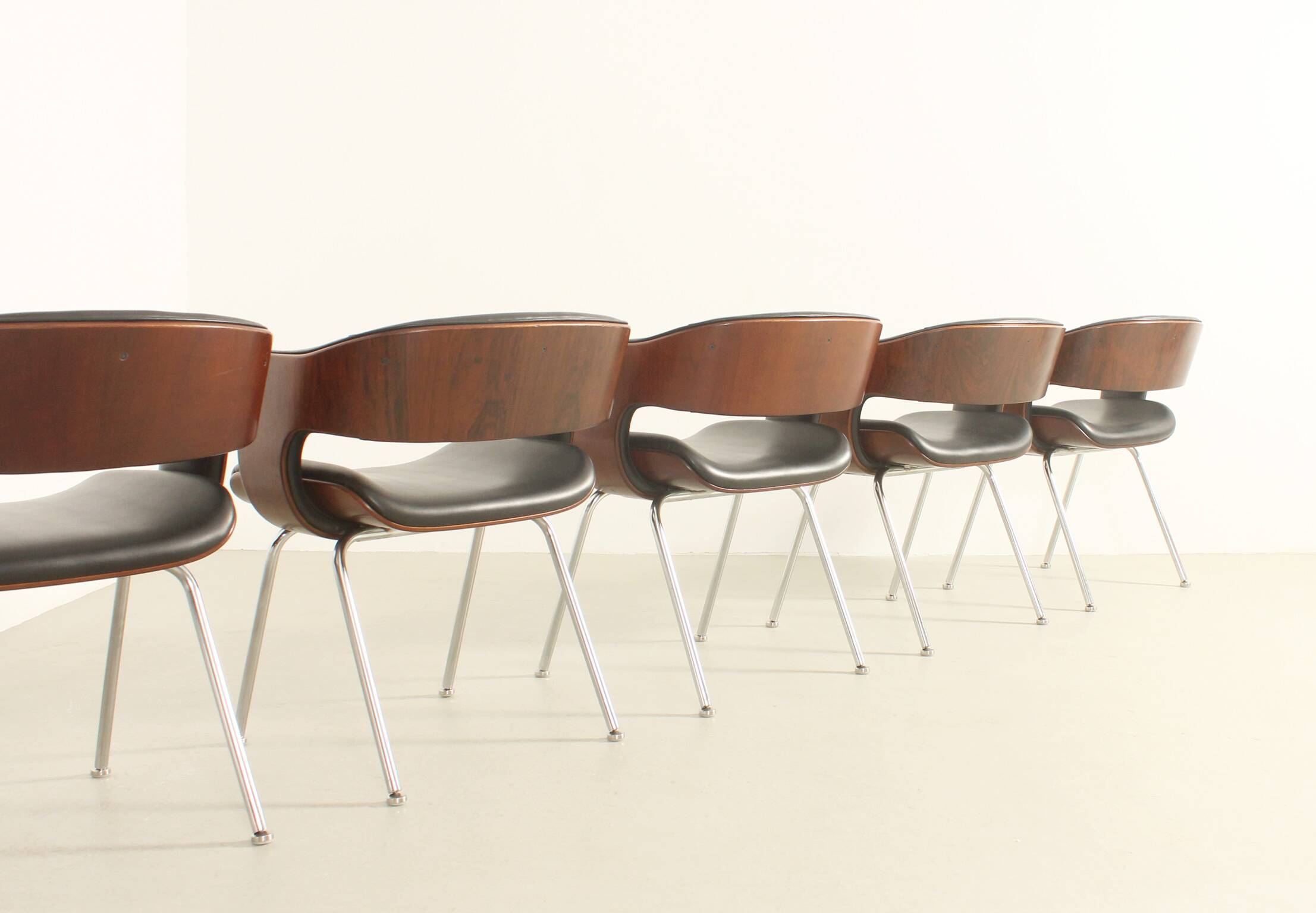Set of six Oxford chairs by Martin Grierson for Arflex, 1963