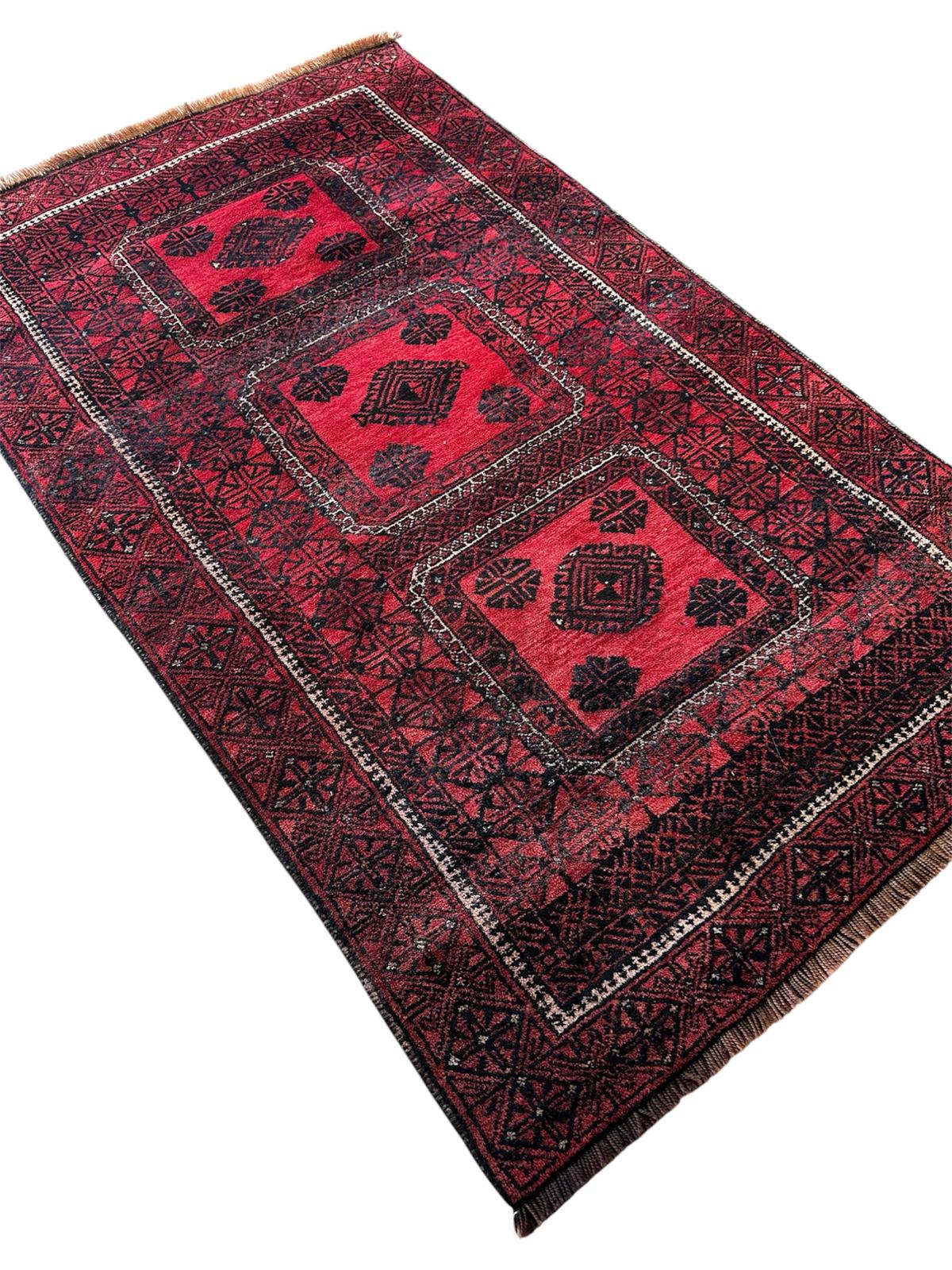 Handmade Afghan rug 160cm x 100cm