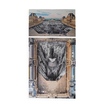 JR : JR au Louvre - Lithographie originale signée