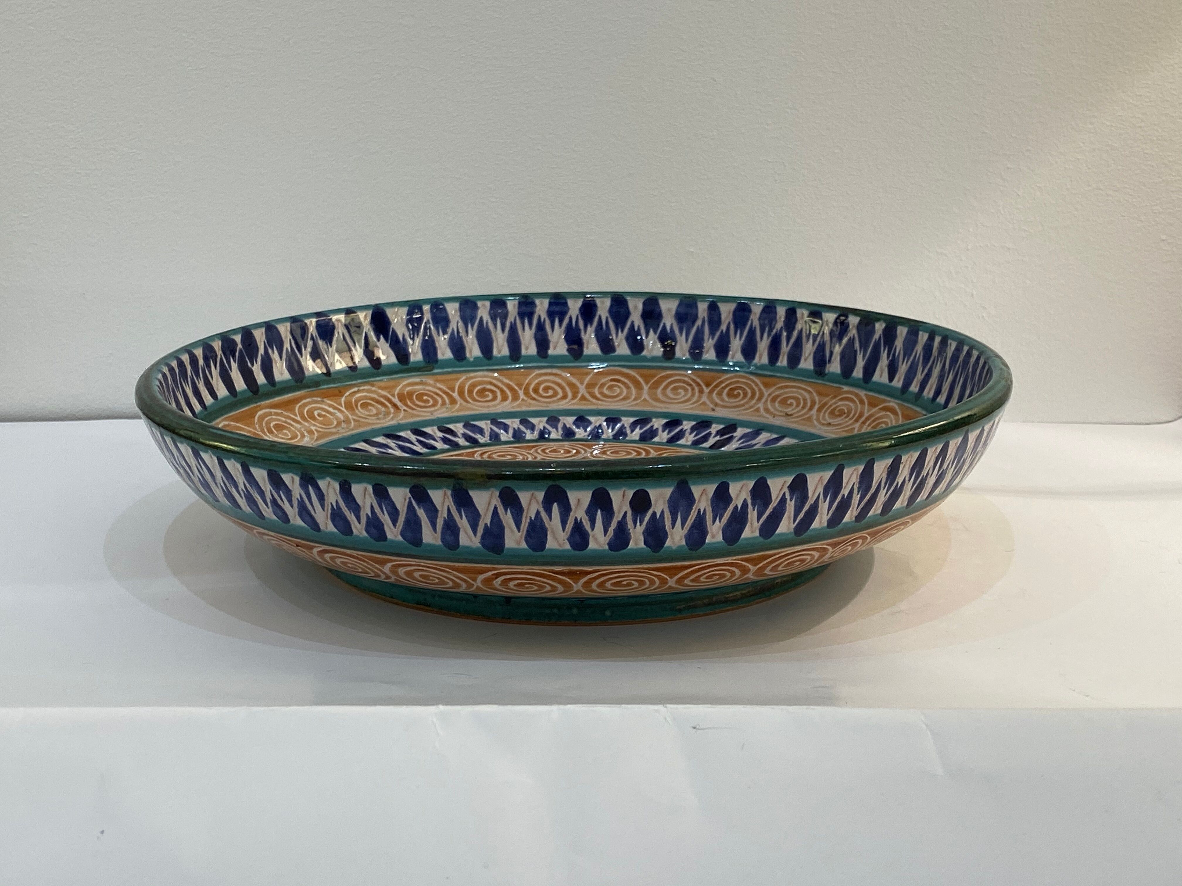 Ceramic plate by Robert Picault - Vallauris 1960