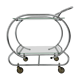 Art deco bar cart trolley chrome tubular, 1930s