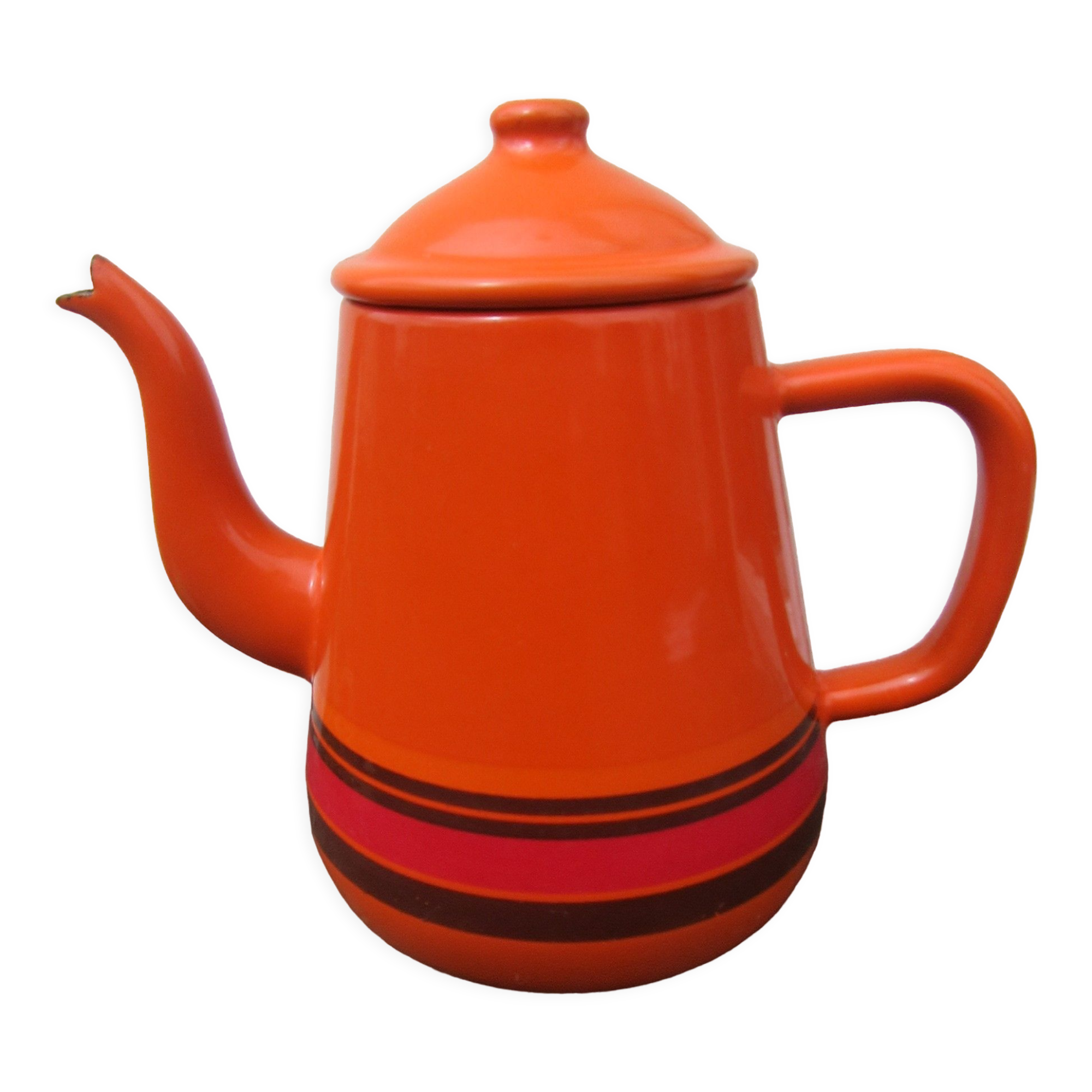 Vintage orange coffee maker