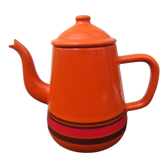 Cafetière orange vintage