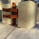 Scandinavian teak and perspex 60's luster