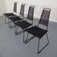Metal Chairs by Rolf Rahmlow, 1980s, Set of 4