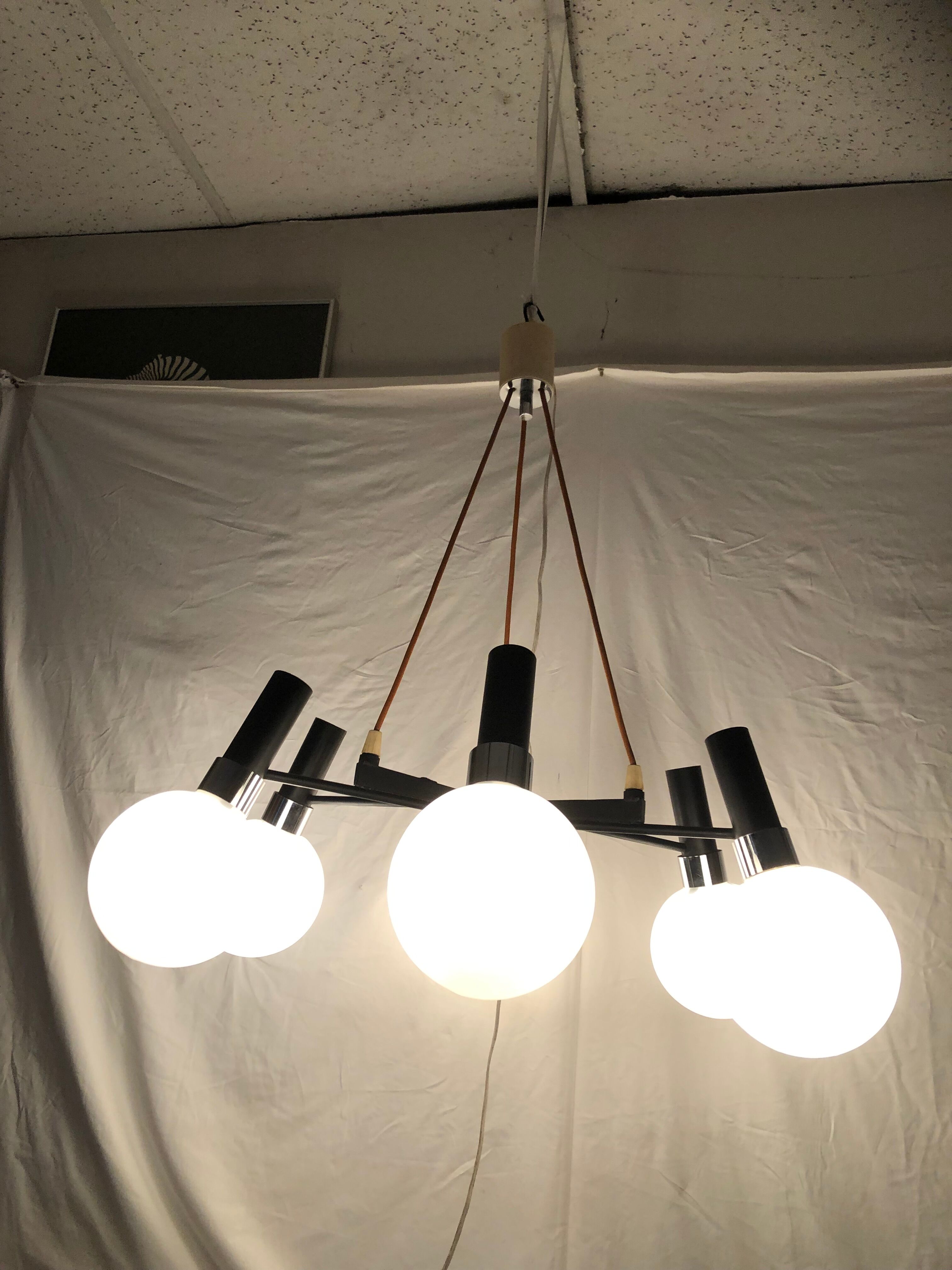 Italian design chandelier 1970