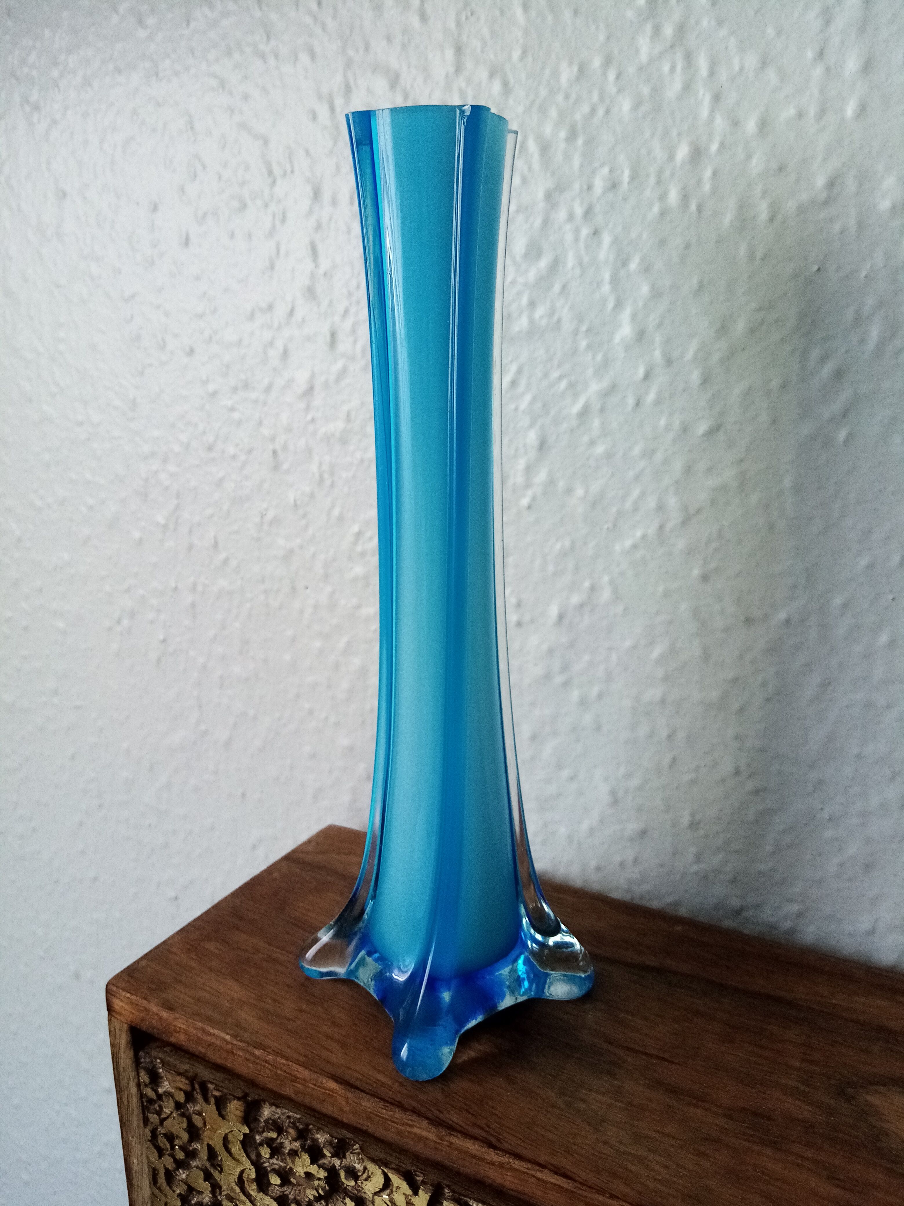 Blue soliflore murano