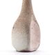 Beige grey ceramic bottle vase from Azé pottery