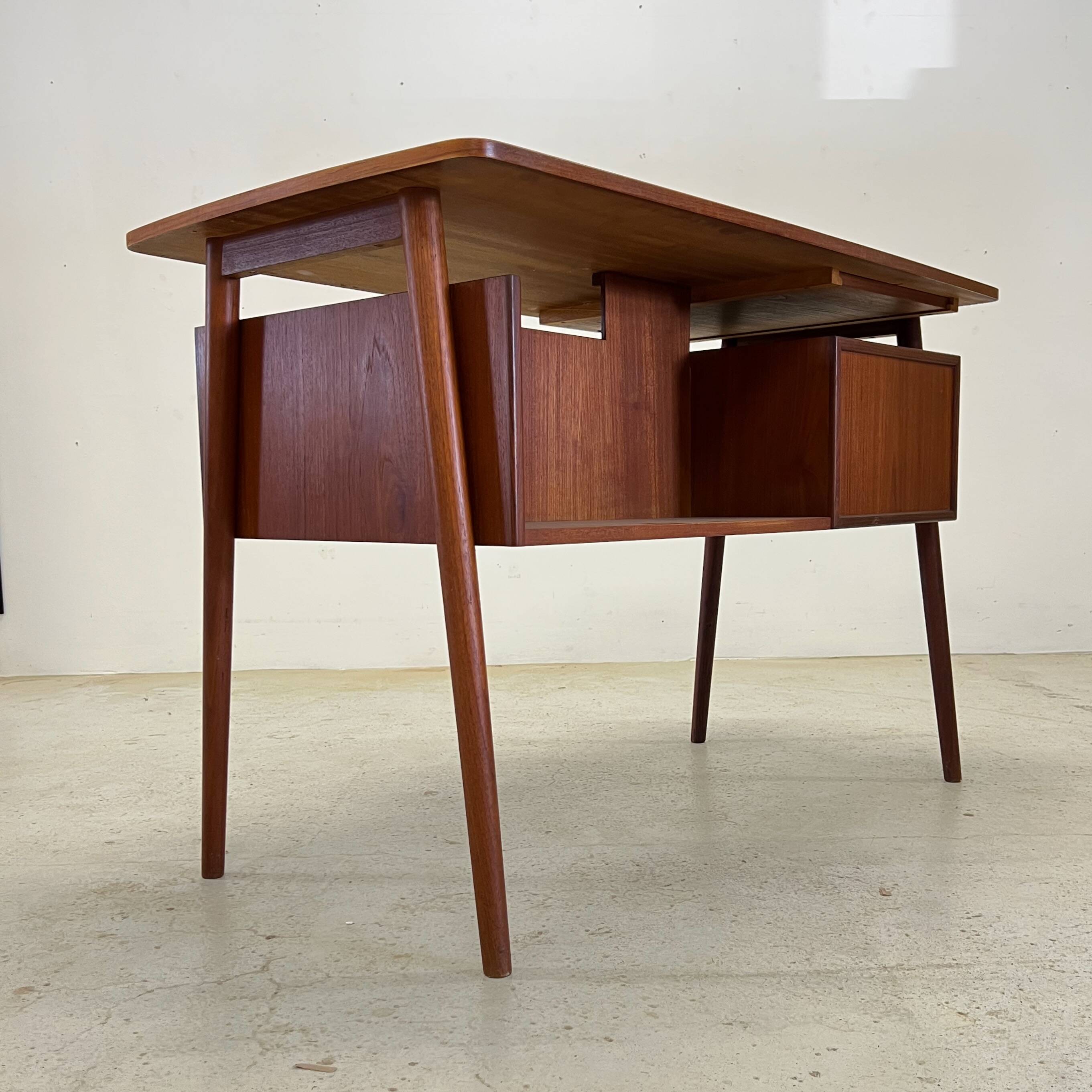 Petite Danish Teak Desk, 1960s.