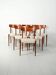 Set of six Scandinavian teak dining chairs, 1960s