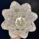 Vintage globe wall or ceiling light in molded glass in the shape of a flower