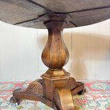 Mahogany tripod pedestal table from the 19th century Restoration period