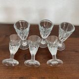 6 verres à liqueur de 19 siècle