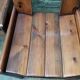 Set of 6 varnished pine chairs