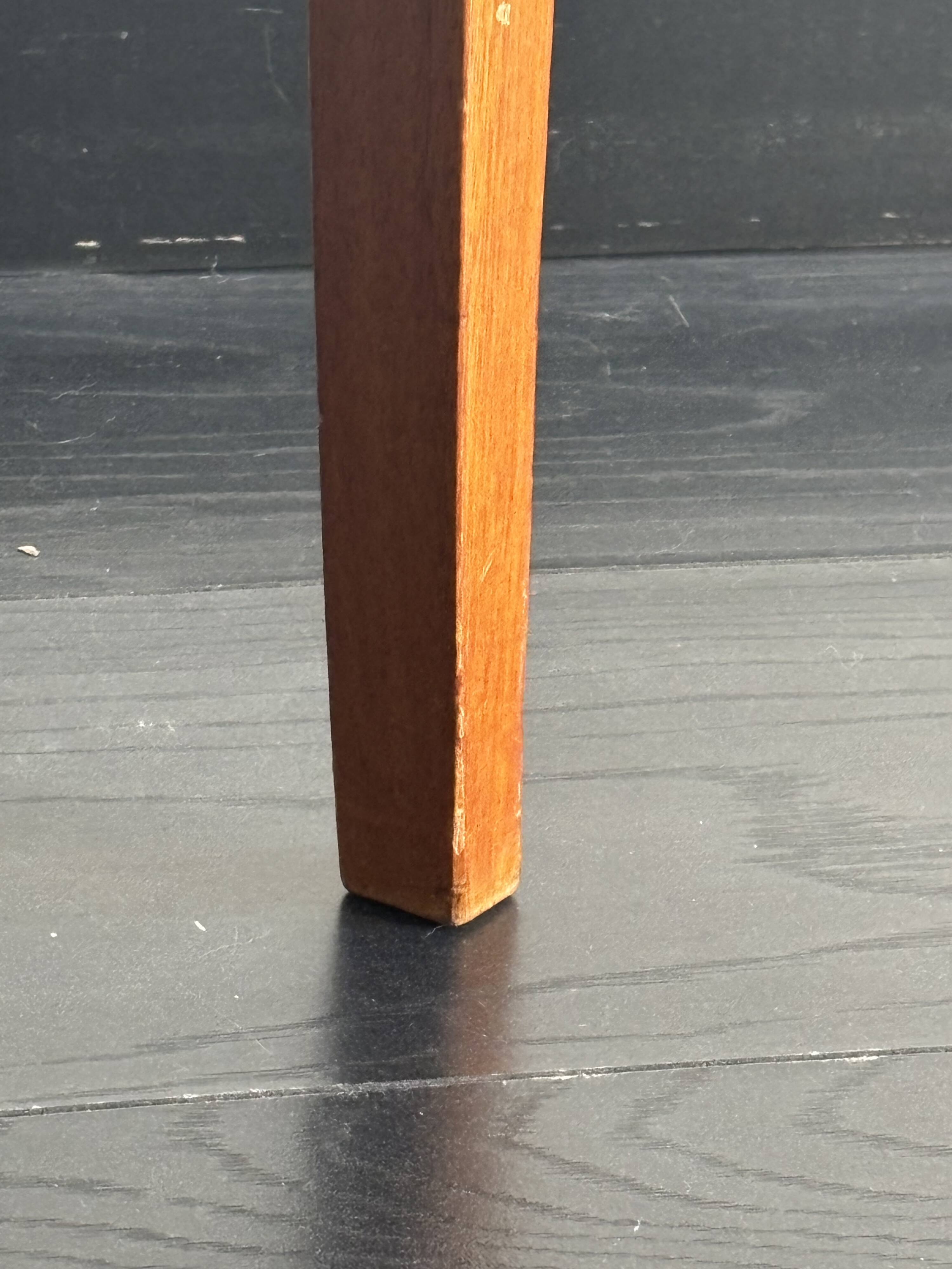 Table basse, guéridon rond en bois Hainke, Allemagne 1950